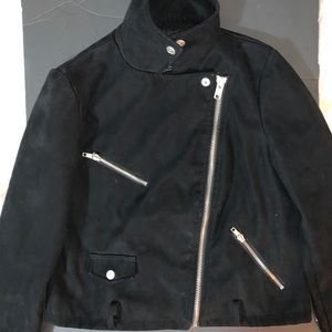 Women’s Asymmetrical Black Moto Jacket